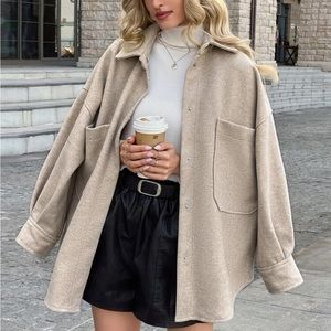 Double Pocket Drop Shoulder Overcoat